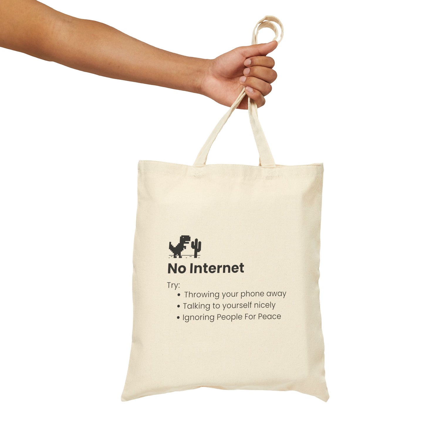 No Internet Tote Bag (15" x 16")
