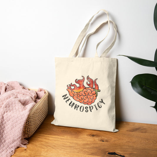 Neurospicy Tote Bag (15" x 16")