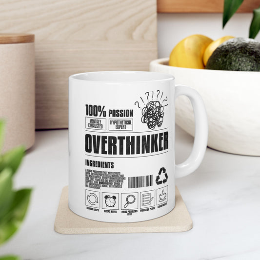 Overthinker Ingredients Mug