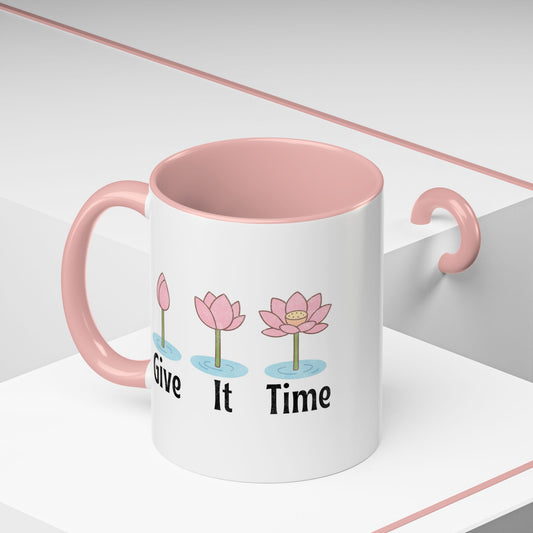 Give It Time Lotus Mug