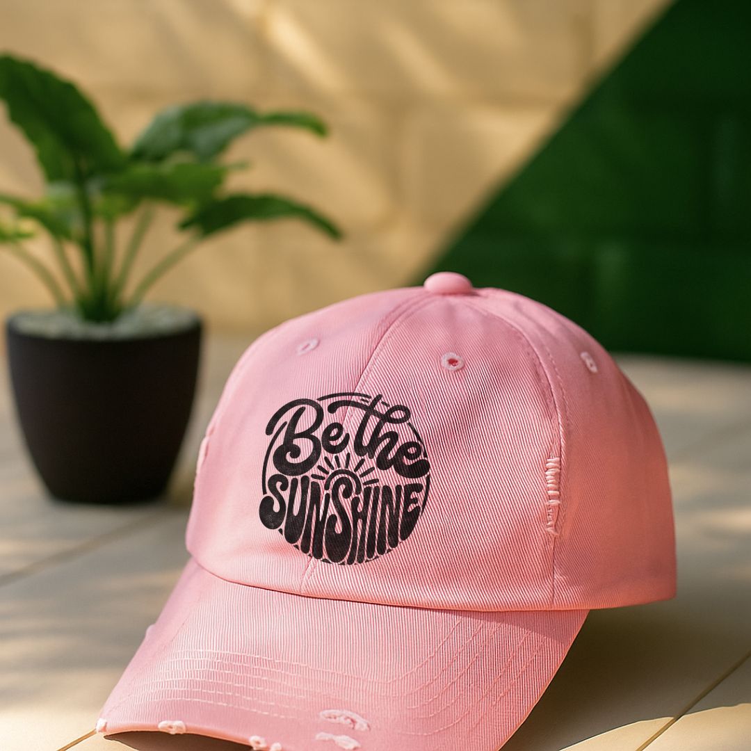 Be The Sunshine Distressed Cap