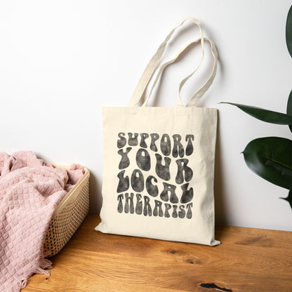 Support Your Local Therapist Tote Bag (15" x 16")