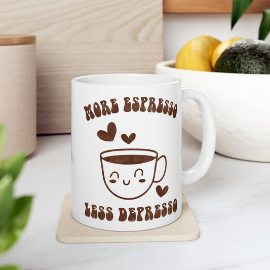 More Espresso Less Depresso Mug