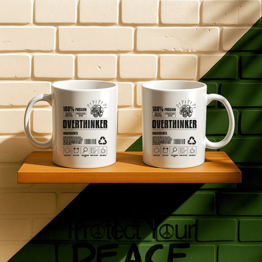 Overthinker Ingredients Mug