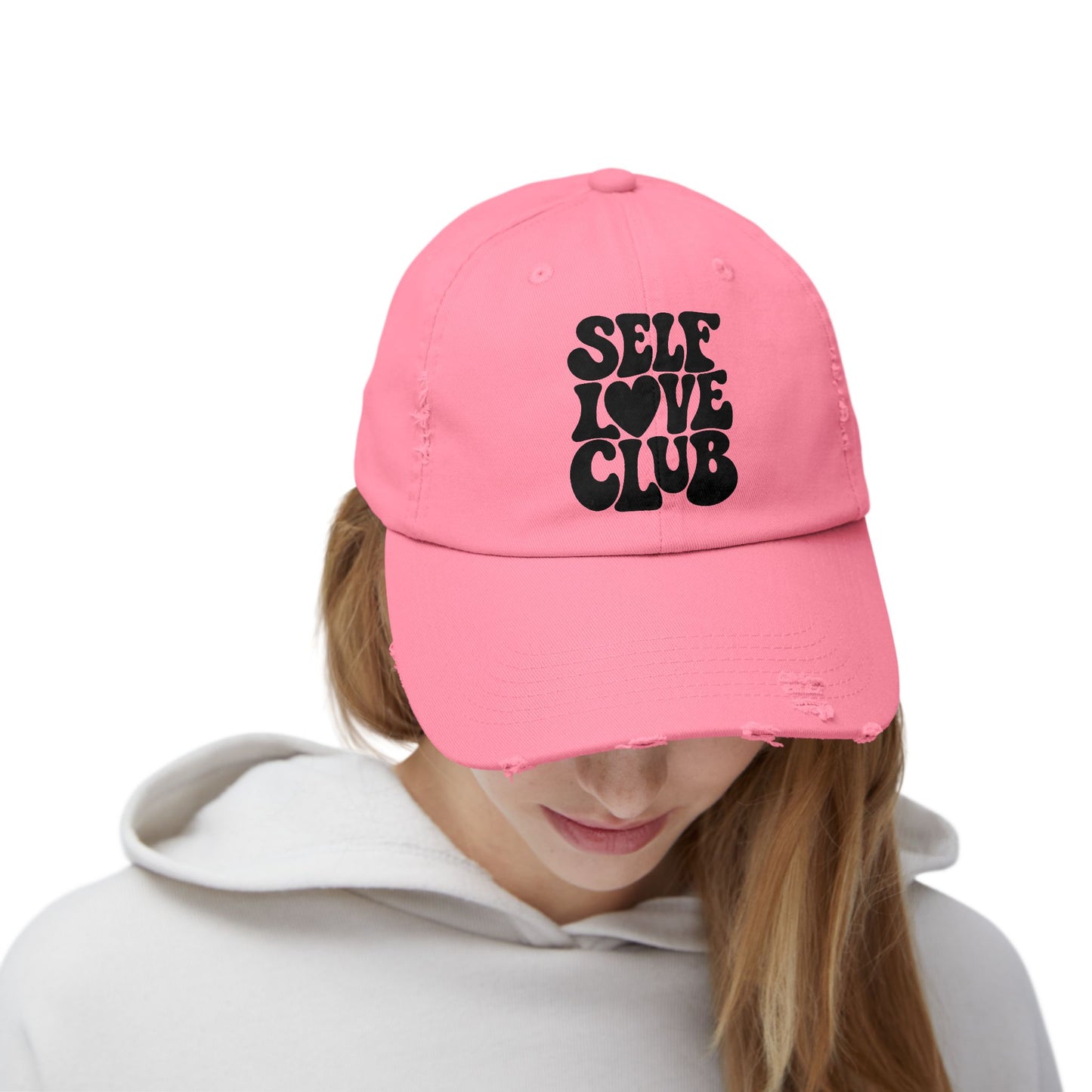 Self Love Club Distressed Cap