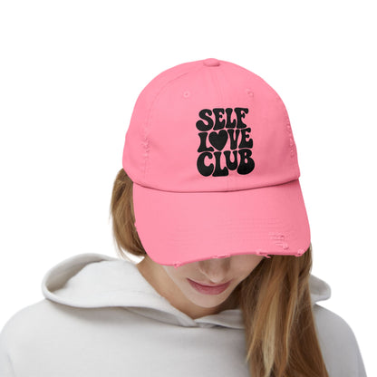 Self Love Club Distressed Cap