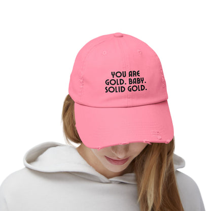 You Are Gold Baby Distressed Cap