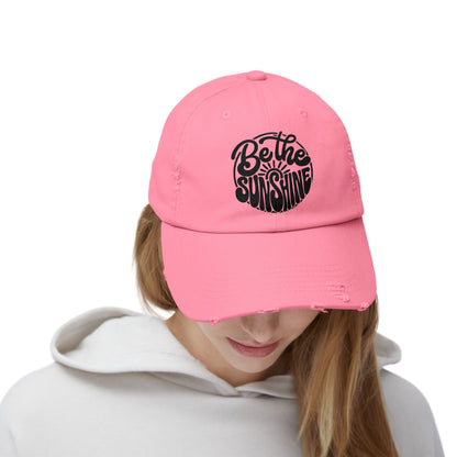 Be The Sunshine Distressed Cap