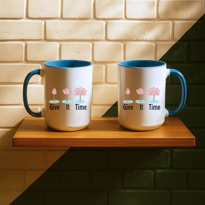 Give It Time Lotus Mug