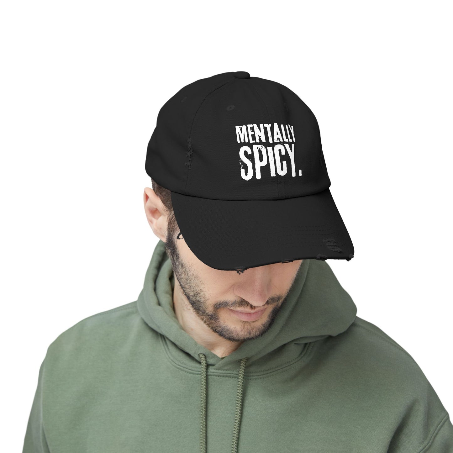 Mentally Spicy Distressed Cap