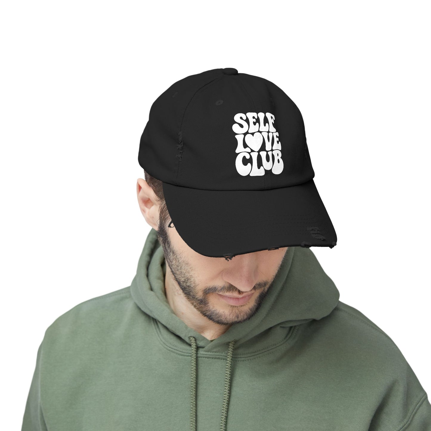 Self Love Club Distressed Cap