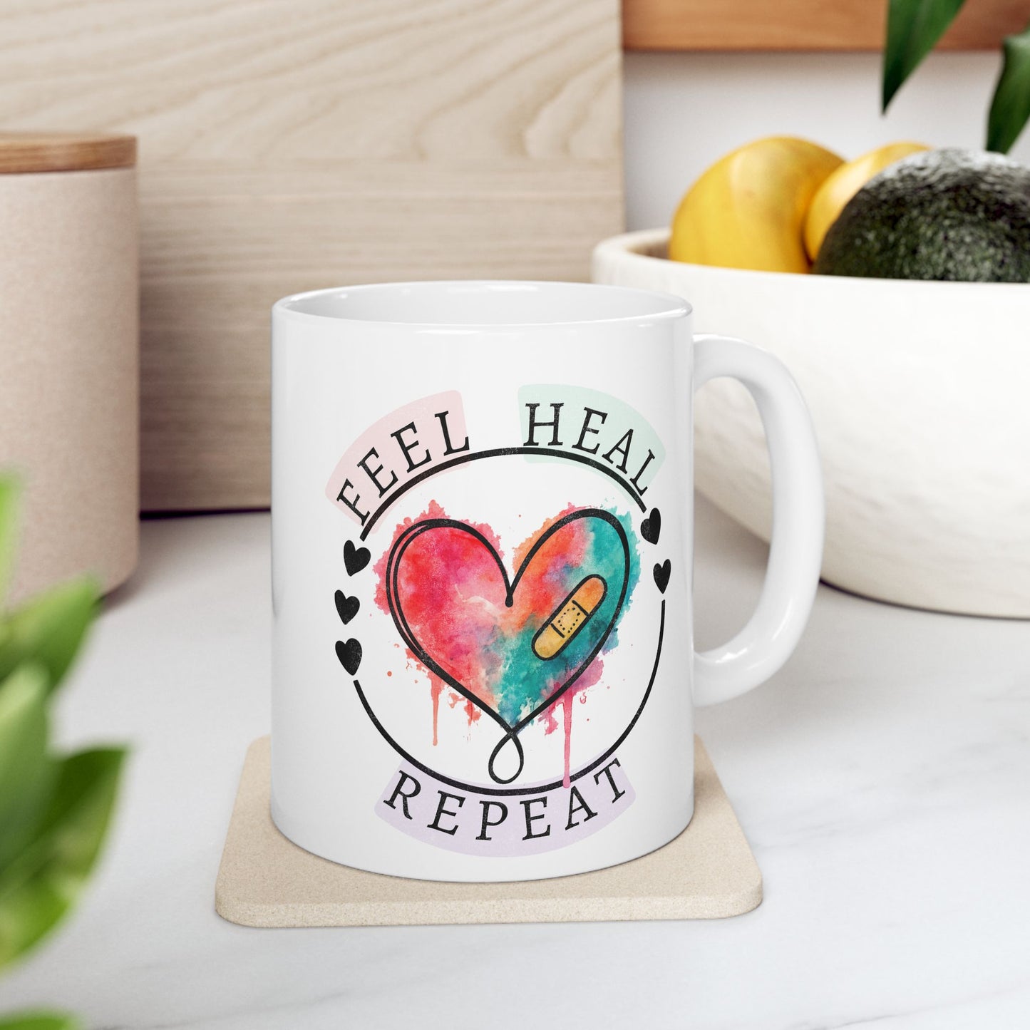 Feel Heal Repeat Mug