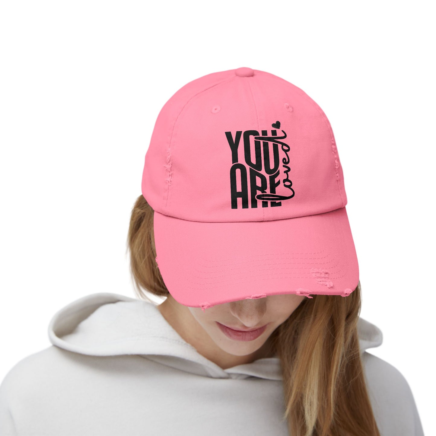 You Are Loved Distressed Cap
