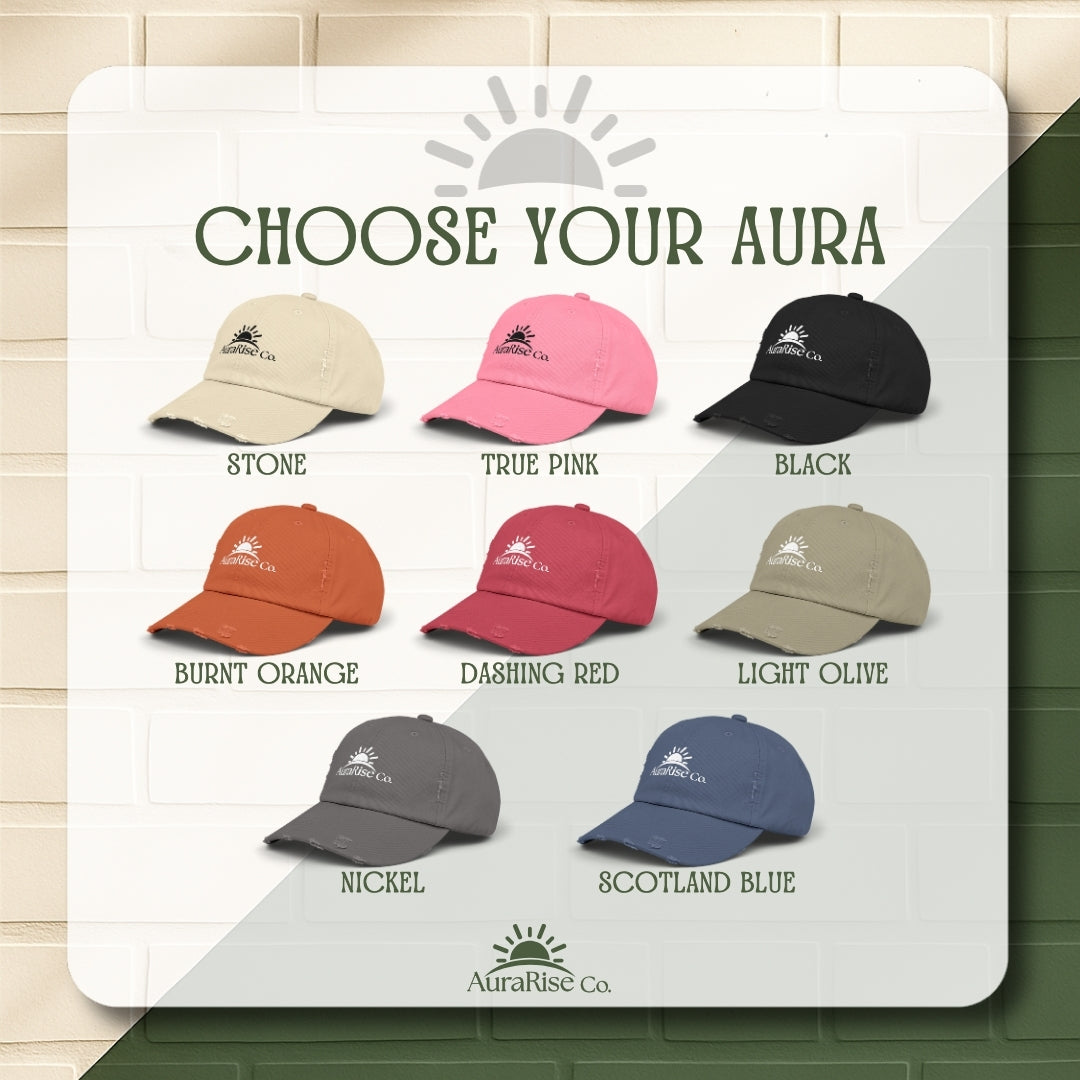 The World Is Brighter With You In It Distressed Cap