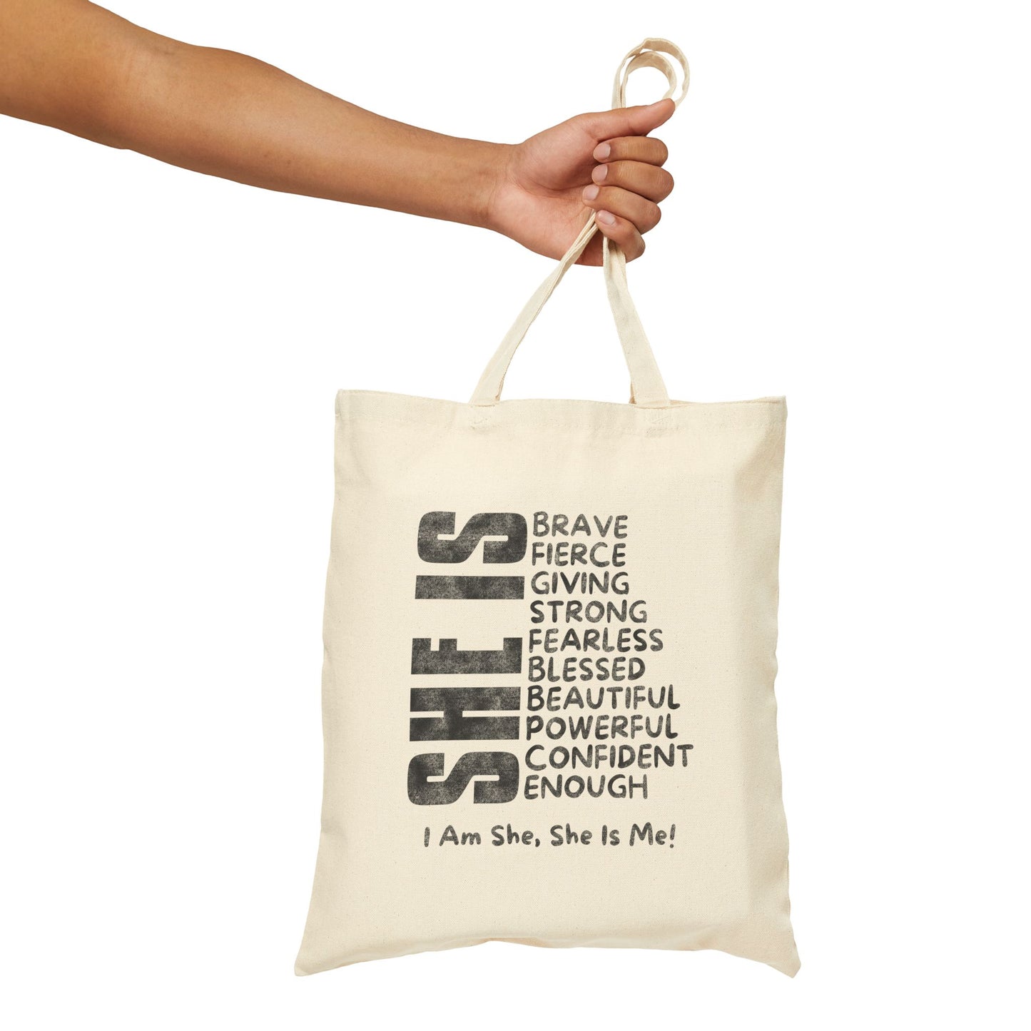 I Am She, She Is Me Tote Bag (15" x 16")
