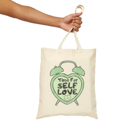 Time For Self Love Tote Bag (15" x 16")