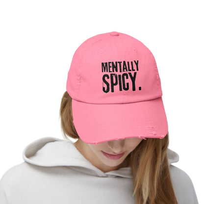 Mentally Spicy Distressed Cap