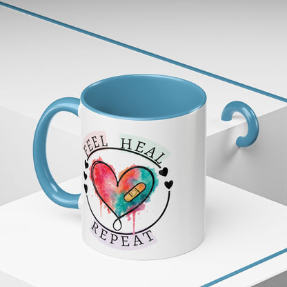 Feel Heal Repeat Mug