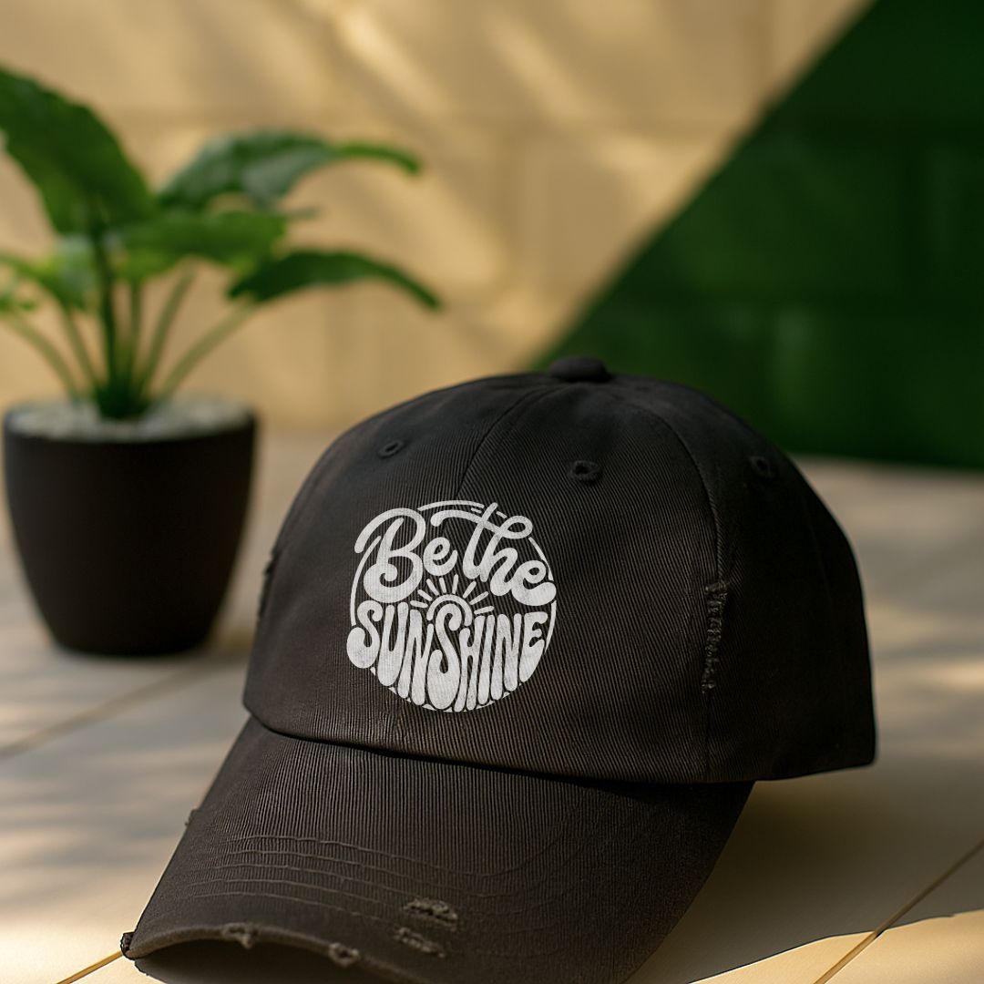 Be The Sunshine Distressed Cap