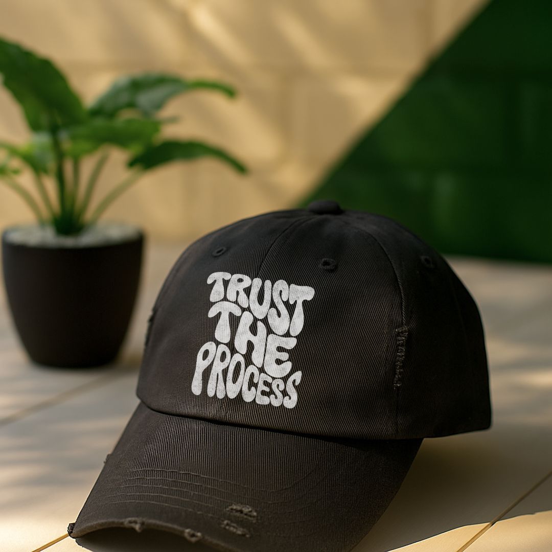 Trust The Process Distressed Cap