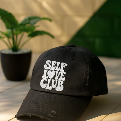 Self Love Club Distressed Cap