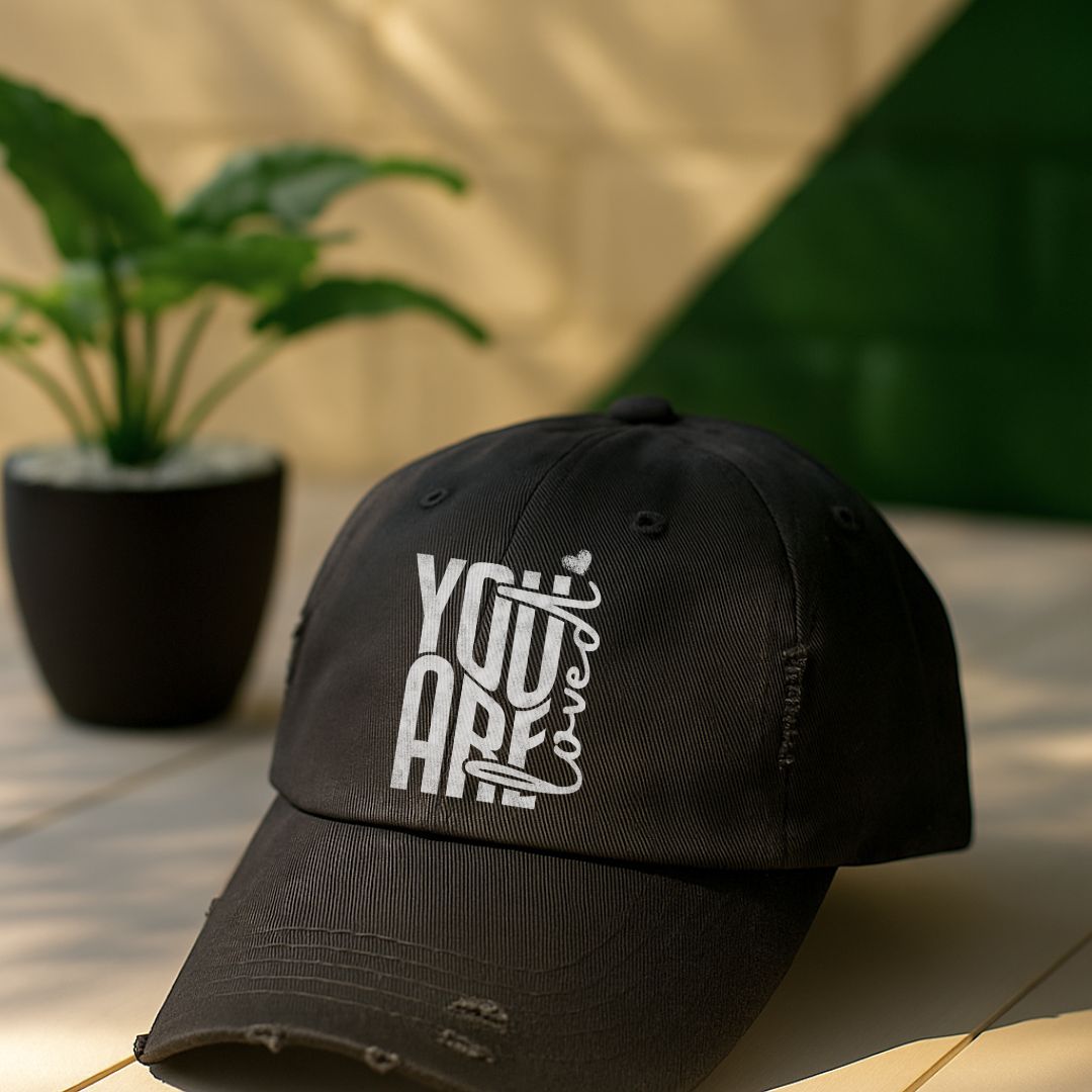 You Are Loved Distressed Cap