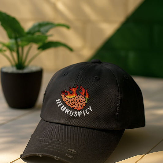 Neurospicy Distressed Cap