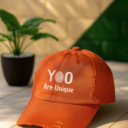 You Are Unique Distressed Cap