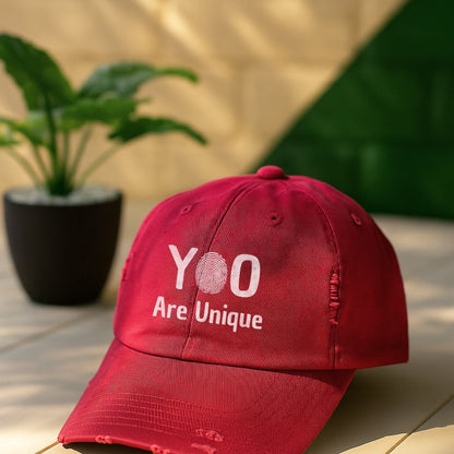 You Are Unique Distressed Cap