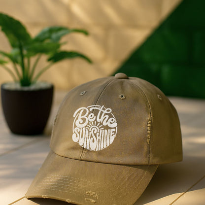 Be The Sunshine Distressed Cap