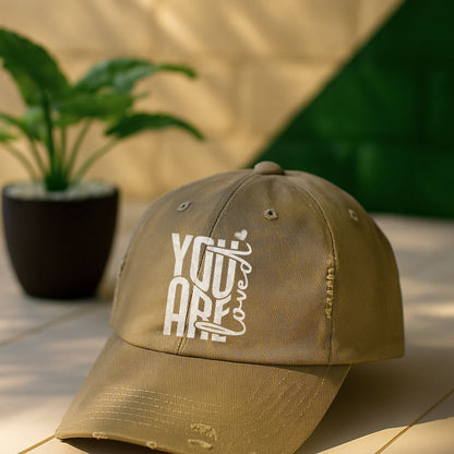 You Are Loved Distressed Cap
