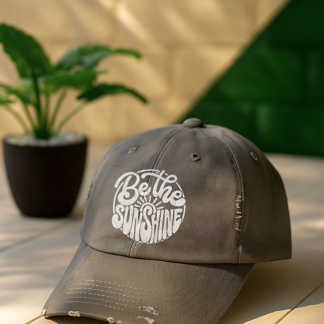 Be The Sunshine Distressed Cap