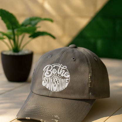 Be The Sunshine Distressed Cap