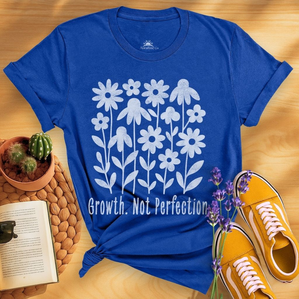 Growth Not Perfection Floral T-Shirt