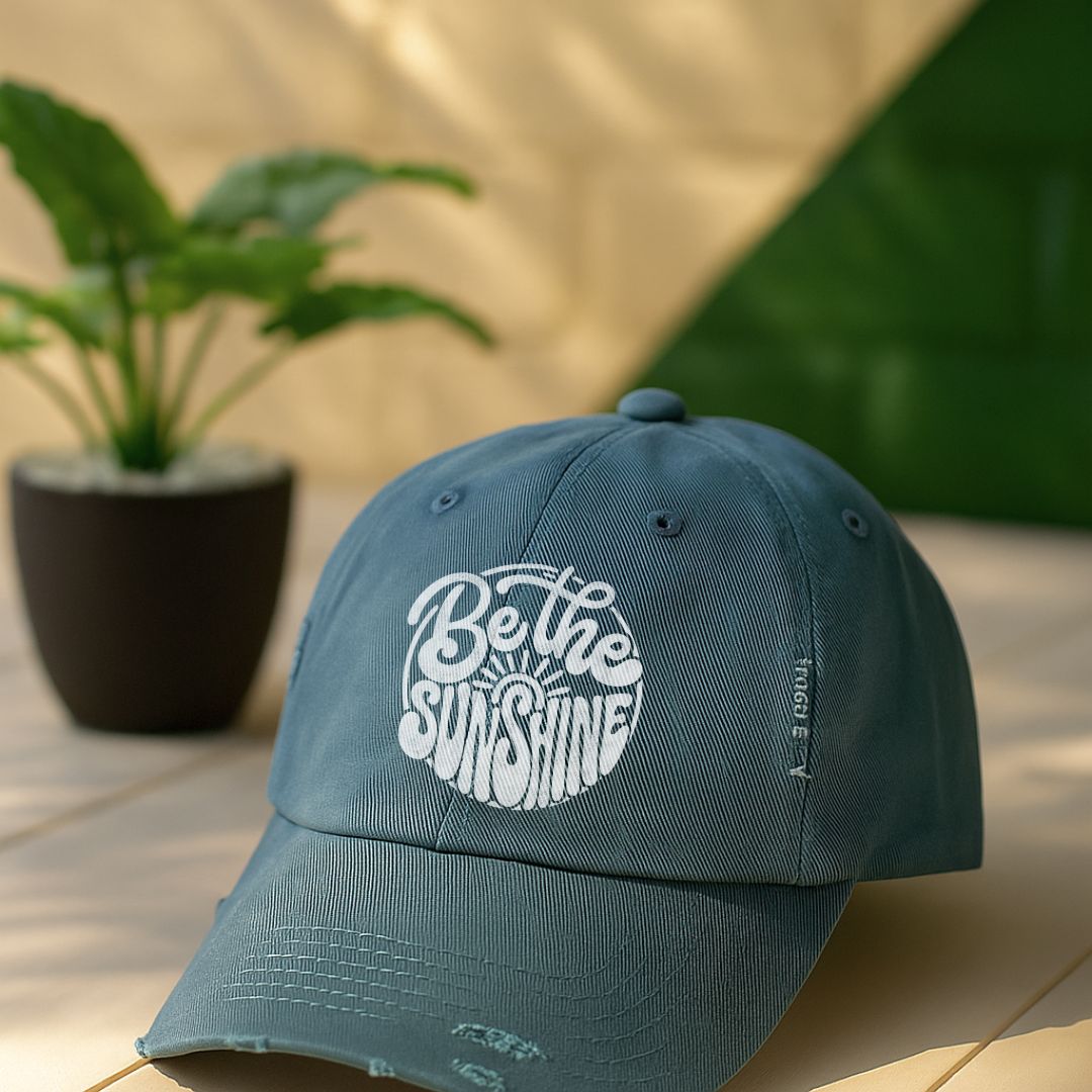 Be The Sunshine Distressed Cap