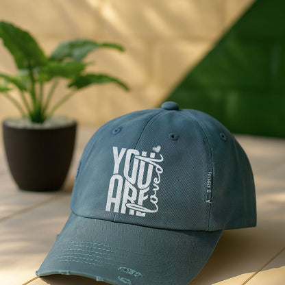 You Are Loved Distressed Cap