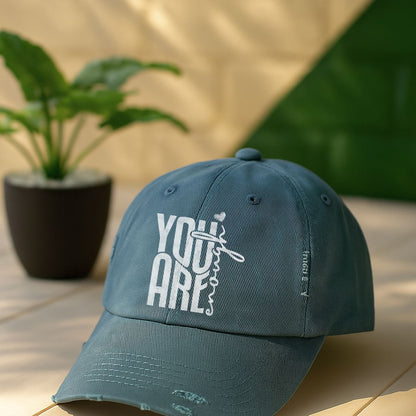 You Are Enough Distressed Cap