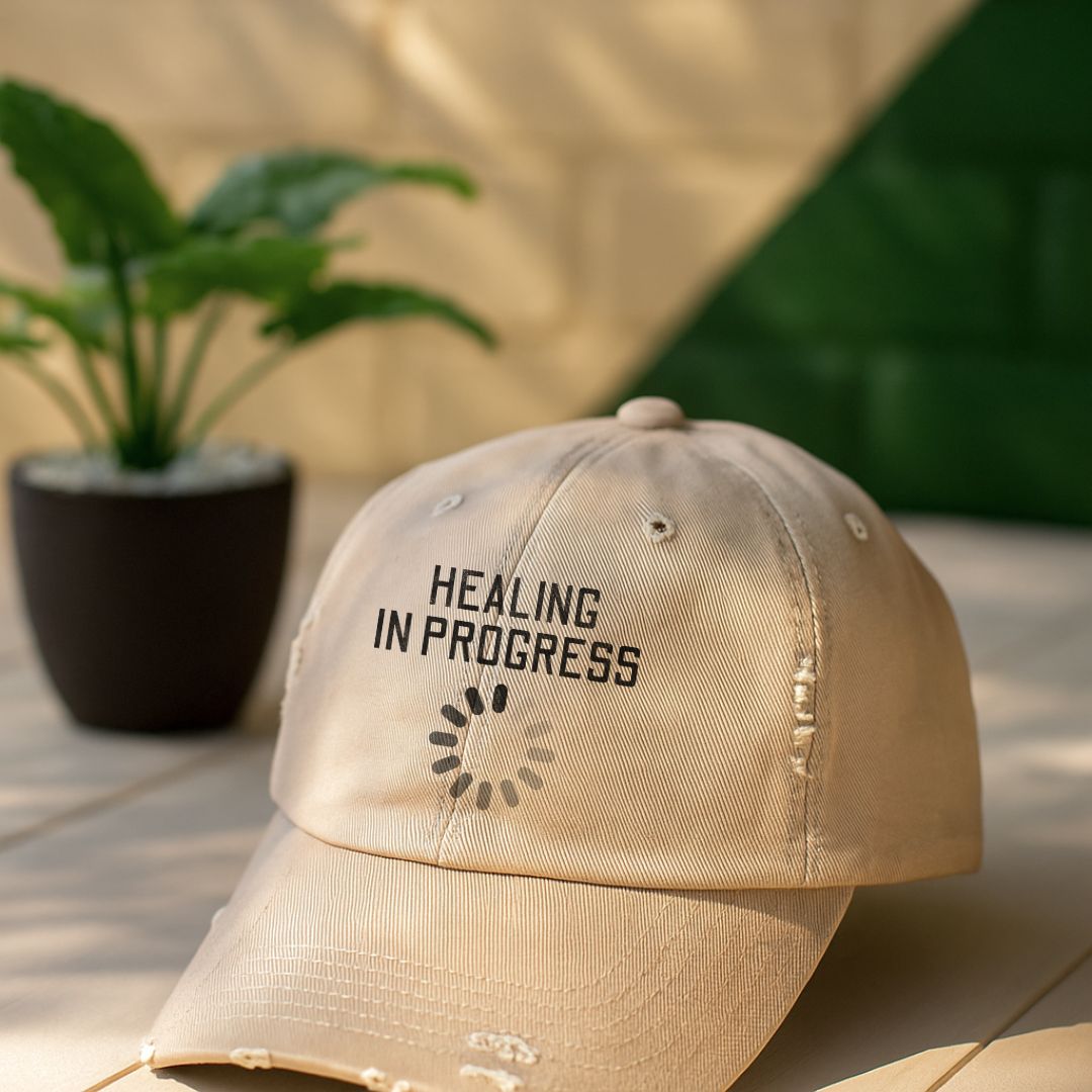 Healing In Progress Distressed Cap