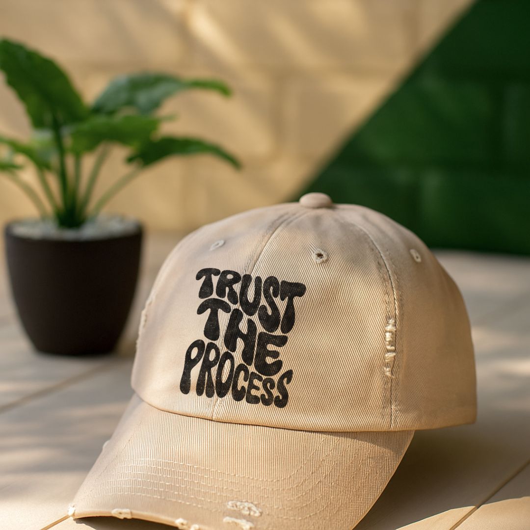 Trust The Process Distressed Cap