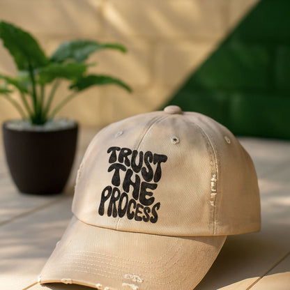 Trust The Process Distressed Cap