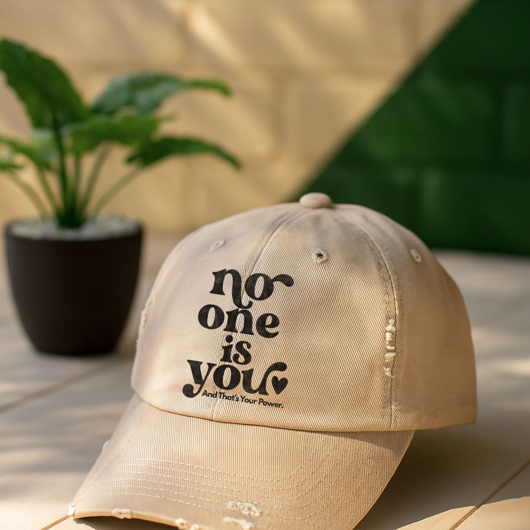 No One Is You Distressed Cap