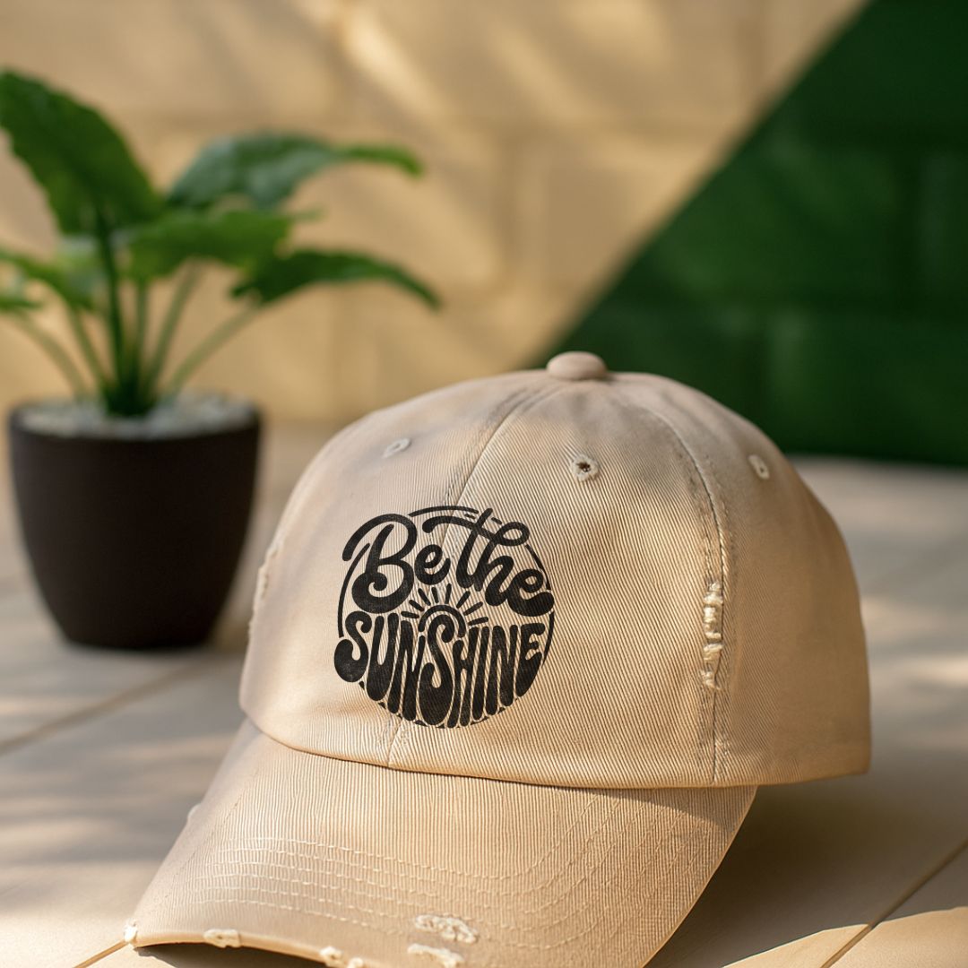 Be The Sunshine Distressed Cap