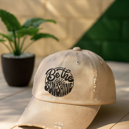 Be The Sunshine Distressed Cap