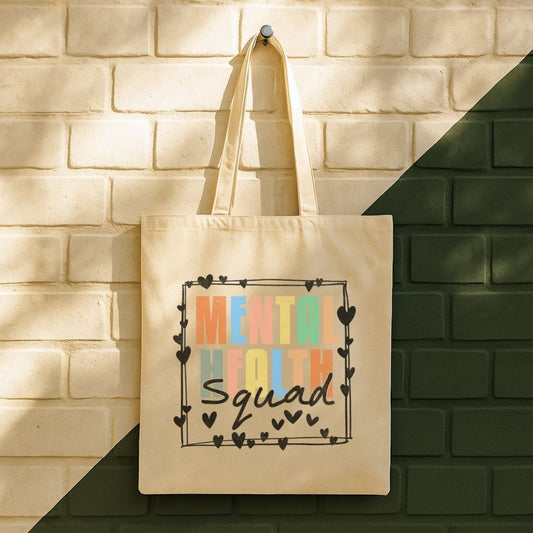 Mental Health Squad Tote Bag (15" x 16")