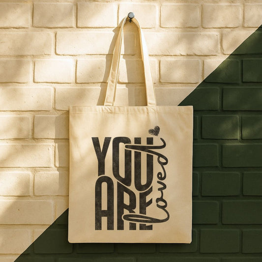 You Are Loved Tote Bag (15" x 16")