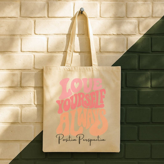 Love Yourself Always Tote Bag (15" x 16")
