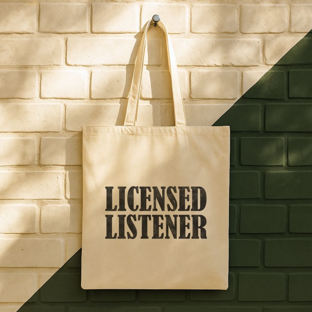 Licensed Listener Tote Bag (15" x 16")