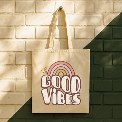 Good Vibes Tote Bag (15" x 16")