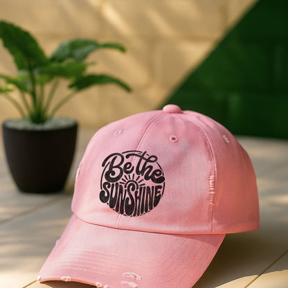 Be The Sunshine Distressed Cap