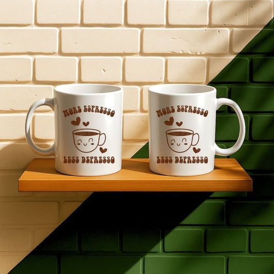 More Espresso Less Depresso Mug